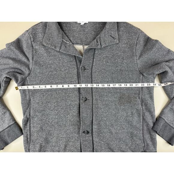 James Perse Standard Button Front Cardigan Sweater Men’s Size 4 XL Grey USA - Picture 6 of 12